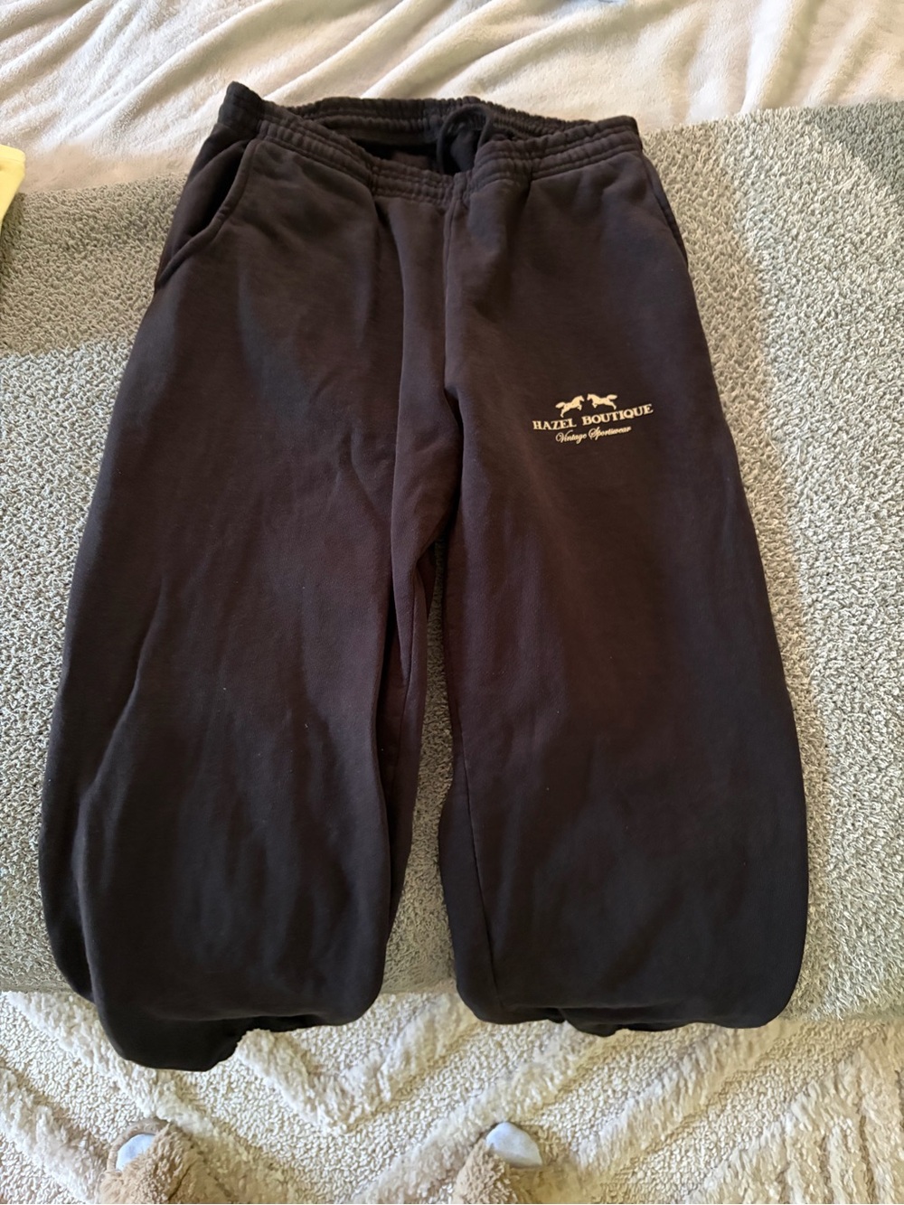Hazel Boutique Black Fleece Jogger Pants
